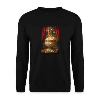 Royal Treasure Overflowing - Unisex Sweatshirt - black - Front - Alina (178cm) & Michal (187cm)