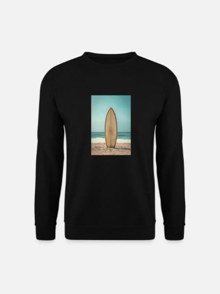 Schwarz-Weiß-Surf-Explosion - Unisex Pullover - Schwarz