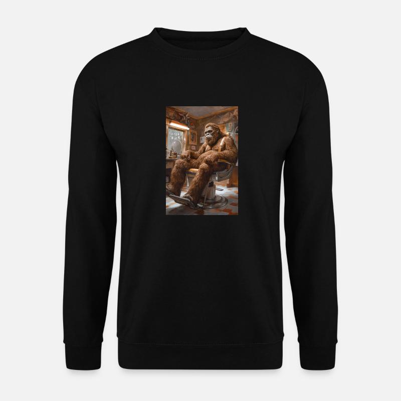 Gorilla wird gepflegt - Unisex Pullover - Schwarz