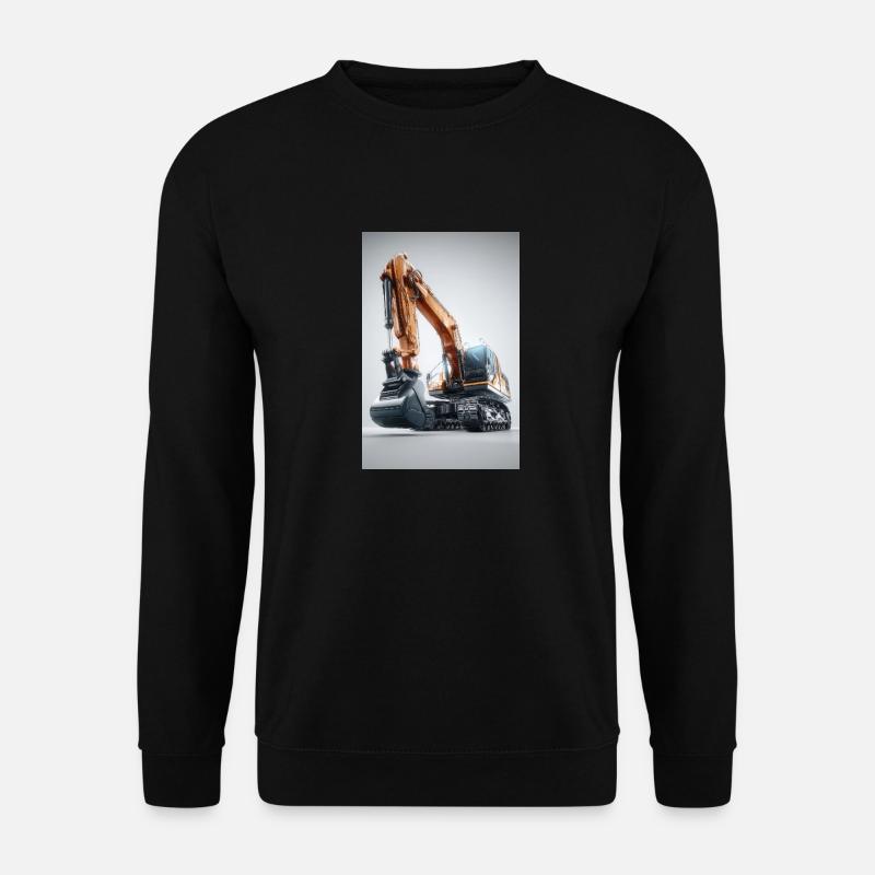 Leistungsstarke Baggermaschine - Unisex Pullover - Schwarz