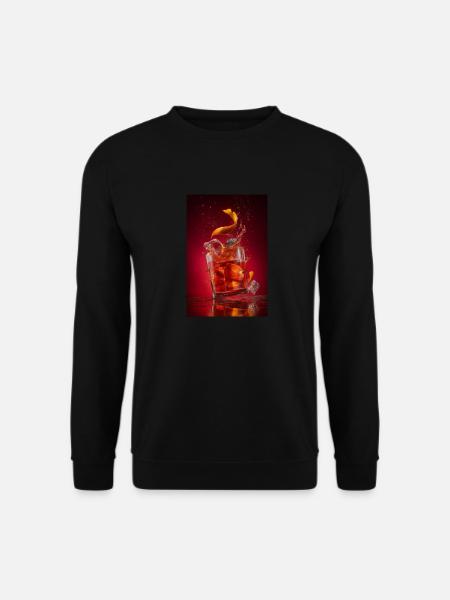 Splashing Negroni Cocktail - Unisex Sweatshirt - black
