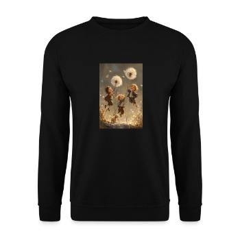 Joyeuse aventure de pissenlit - Sweat-shirt Unisexe - noir - Devant - Alina (178cm) & Michal (187cm)