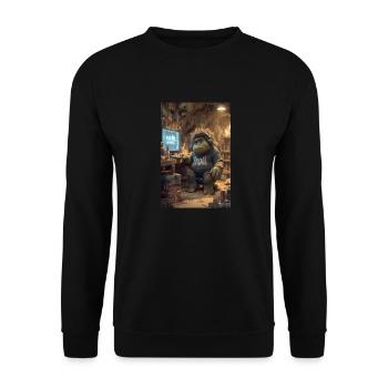 Internet Troll Gets Banned - Unisex Sweatshirt - black - Front - Alina (178cm) & Michal (187cm)