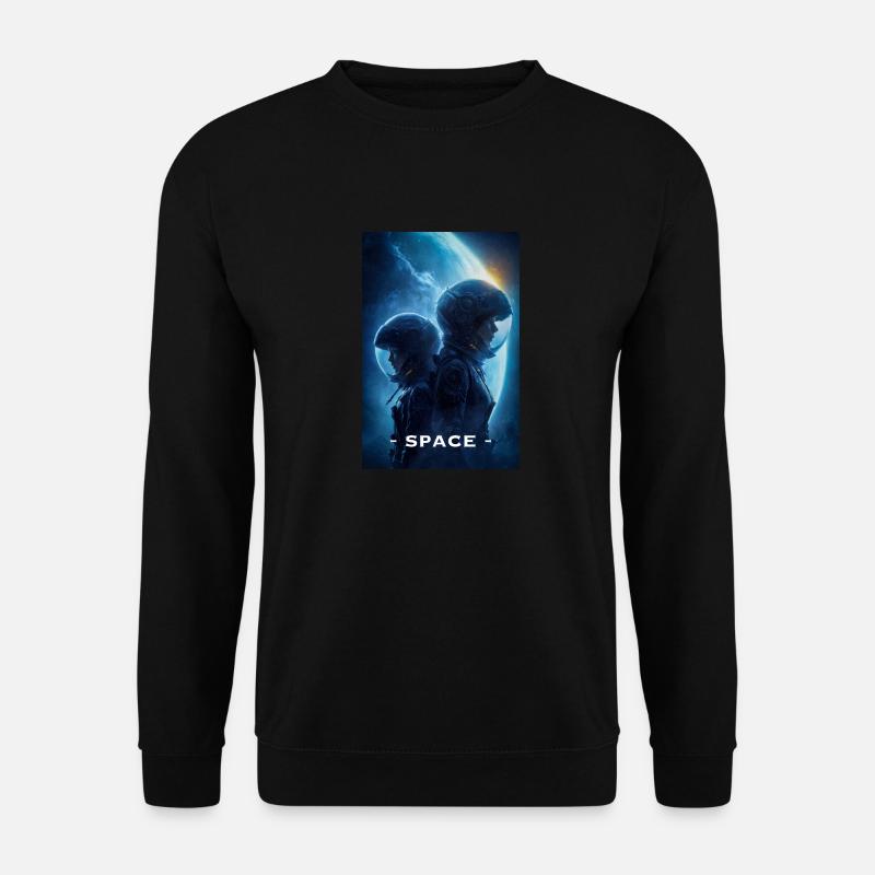 Astronauts in Deep Space - Unisex Sweatshirt - black