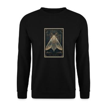 Le papillon de nuit de l’impératrice Tarot - Sweat-shirt Unisexe - noir - Devant - Alina (178cm) & Michal (187cm)