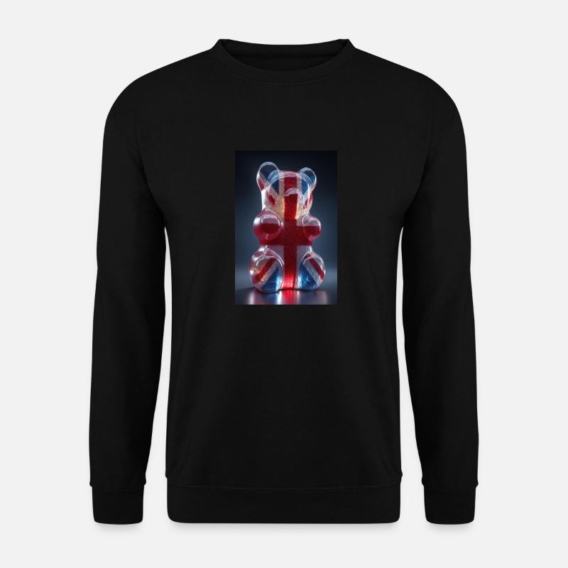 Ours gommeux Union Jack - Sweat-shirt Unisexe - noir