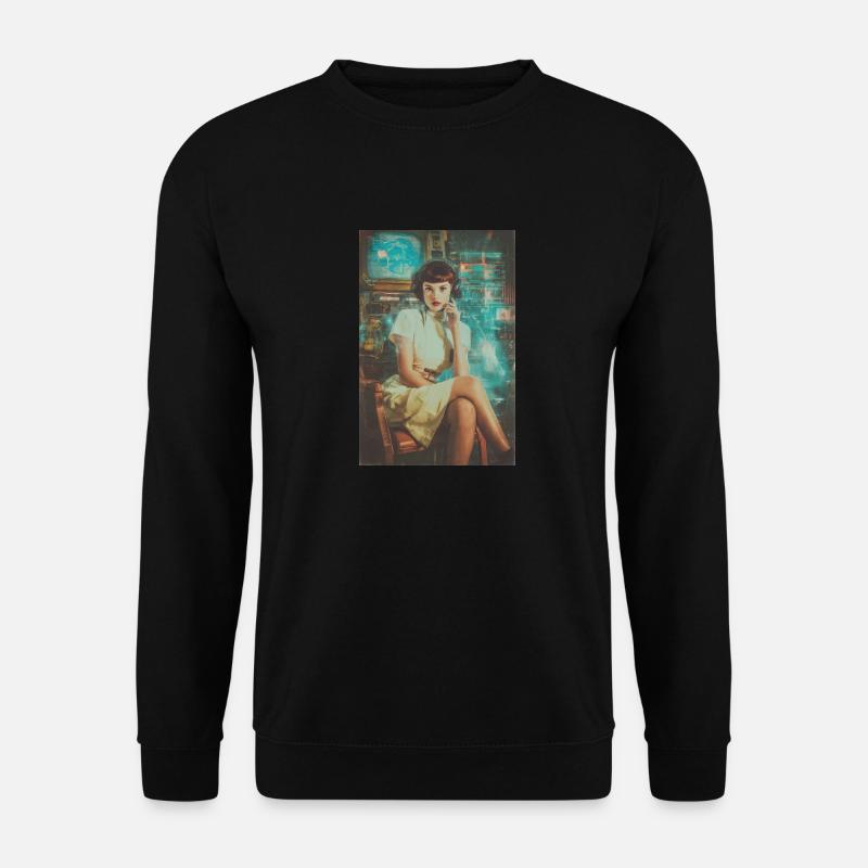 Retro-Sci-Fi-Betreiber - Unisex Pullover - Schwarz