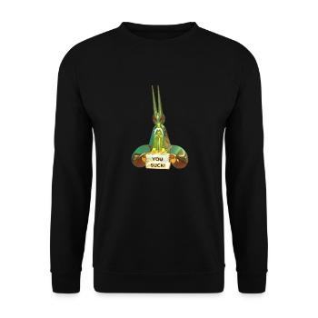 Trophy for the loser! - Unisex Sweatshirt - black - Front - Alina (178cm) & Michal (187cm)