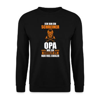 Tischler Schreiner Job Geschenk - Unisex Pullover - Schwarz - Vorne - Alina (178cm) & Michal (187cm)