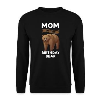 Geburtstag Mama Geburtstag Bär Geschenk - Unisex Pullover - Schwarz - Vorne - Alina (178cm) & Michal (187cm)
