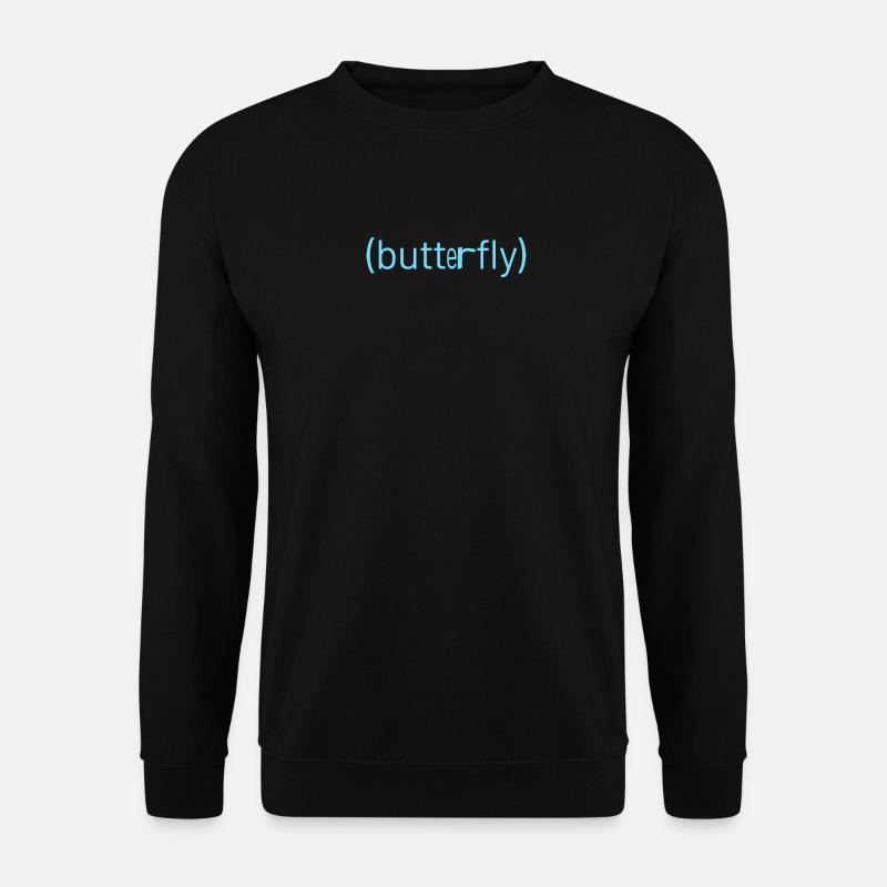 (butterfly) himmelblau - Unisex Pullover - Schwarz