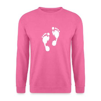 Empreintes humaines - Sweat-shirt Unisexe - rose - Devant