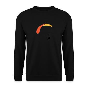 GS orange-gelb - Unisex Pullover - Schwarz - Vorne - Alina (178cm) & Michal (187cm)