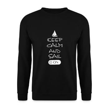 sailing, segler, segeln, spruch - Unisex Pullover - Schwarz - Vorne - Alina (178cm) & Michal (187cm)