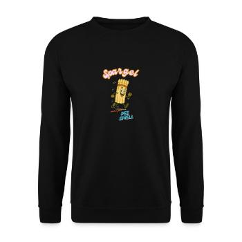 Spargel - Unisex Pullover - Schwarz - Vorne - Alina (178cm) & Michal (187cm)
