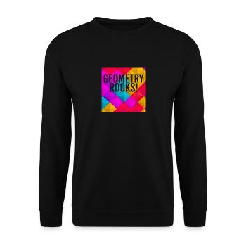 Geometry Rocks drôle de professeur de mathématiques - Sweat-shirt Unisexe - noir - Devant - Alina (178cm) & Michal (187cm)