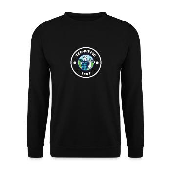 Golf Tee-Riffic Lover Funny Golfing - Unisex Sweatshirt - black - Front - Alina (178cm) & Michal (187cm)