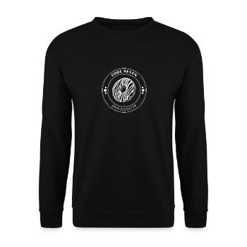 Code 7 Beignet de police drôle - Sweat-shirt Unisexe - noir - Devant - Alina (178cm) & Michal (187cm)