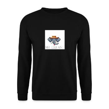 Mr Elefant - Unisex Pullover - Schwarz - Vorne - Alina (178cm) & Michal (187cm)