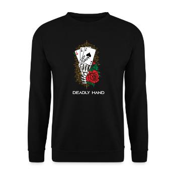 Deadly Hand - Unisex Sweatshirt - black - Front - Alina (178cm) & Michal (187cm)