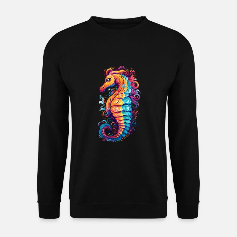 Seepferdchen Unterwasserwelt für eine - Unisex Pullover - Schwarz