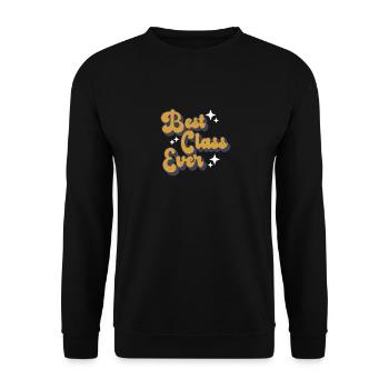 Best Class Ever Teacher - Unisex Pullover - Schwarz - Vorne - Alina (178cm) & Michal (187cm)
