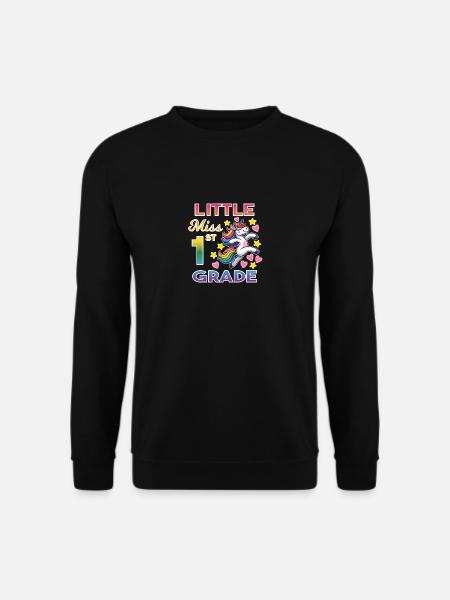 Little Miss 1st Grade Einhorn - Unisex Pullover - Schwarz