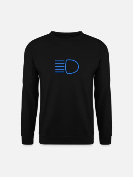 Kontrollleuchte Auto Fernlicht eingeschaltet - Unisex Pullover - Schwarz