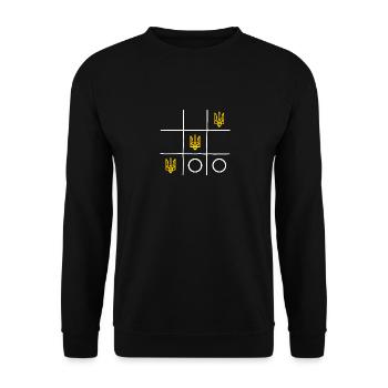 Ukraine slava ukraini ukraine-sieg ukraine-game - Unisex Pullover - Schwarz - Vorne - Alina (178cm) & Michal (187cm)