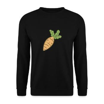 Carotte sucrée - Sweat-shirt Unisexe - noir - Devant - Alina (178cm) & Michal (187cm)