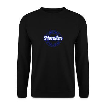 Son I Created a Monster He Calls Me Dad Father's - Unisex Sweatshirt - black - Front - Alina (178cm) & Michal (187cm)