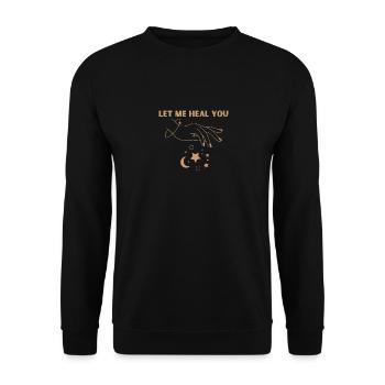 Massage Therapist Heal You Natural Oils - Unisex Pullover - Schwarz - Vorne - Alina (178cm) & Michal (187cm)
