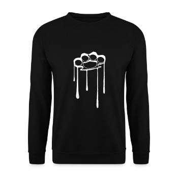 L’anneau de frappe - Sweat-shirt Unisexe - noir - Devant - Alina (178cm) & Michal (187cm)