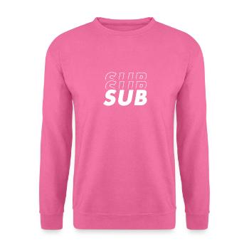 Sub Submission of Modern Typography History 3D - Unisex Sweatshirt - pink - Front