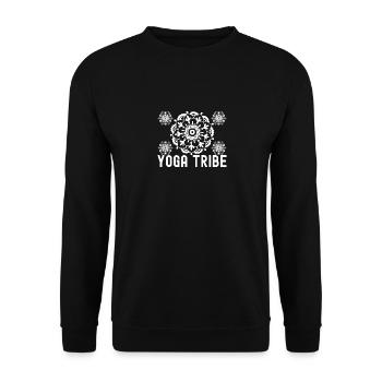 Yoga Tribe Lotus Instructor Student Meditation - Unisex Sweatshirt - black - Front - Alina (178cm) & Michal (187cm)