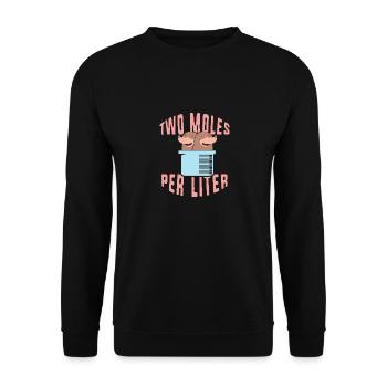 Professeur de chimie Chimiste - Sweat-shirt Unisexe - noir - Devant - Alina (178cm) & Michal (187cm)