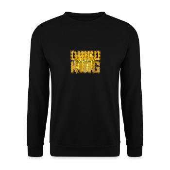 Disco King Dancing Party Retro Disco - Unisex Pullover - Schwarz - Vorne - Alina (178cm) & Michal (187cm)