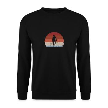 J’ai fait du rodéo de cow-boy toute la journée - Sweat-shirt Unisexe - noir - Devant - Alina (178cm) & Michal (187cm)