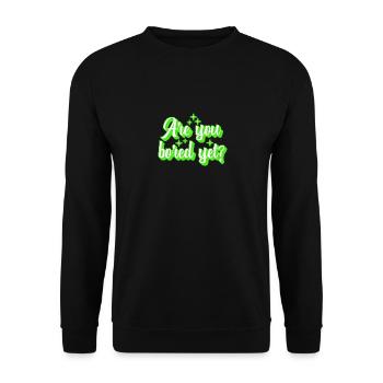 Êtes-vous ennuyé mais rétro - Sweat-shirt Unisexe - noir - Devant - Alina (178cm) & Michal (187cm)