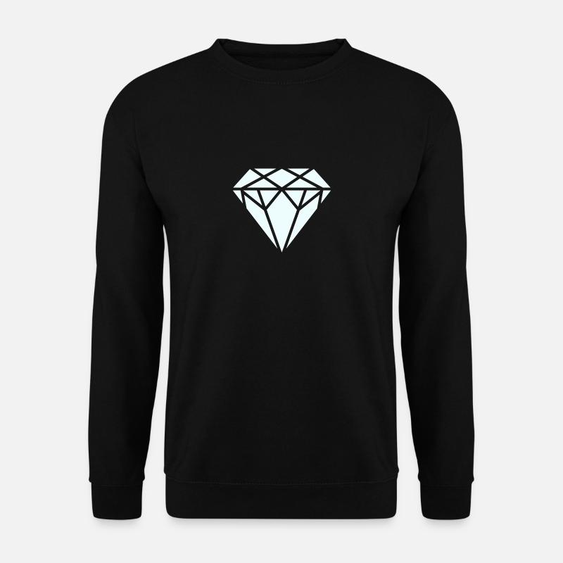 Diamant - Unisex Pullover - Schwarz