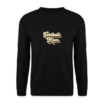 Football Mom Mama Vintage Women Mother's Day - Unisex Pullover - Schwarz - Vorne - Alina (178cm) & Michal (187cm)
