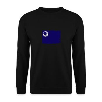 Moultrie Flag Liberty American History Patriot - Unisex Pullover - Schwarz - Vorne - Alina (178cm) & Michal (187cm)