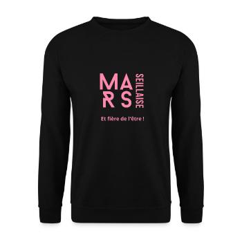 Marseillaise - Sweat-shirt Unisexe - noir - Devant - Alina (178cm) & Michal (187cm)