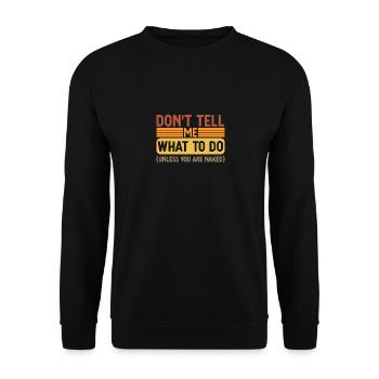 Blague adulte Humour adulte - Sweat-shirt Unisexe - noir - Devant - Alina (178cm) & Michal (187cm)