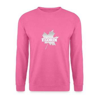 Feuille d’érable Florin - Sweat-shirt Unisexe - rose - Devant