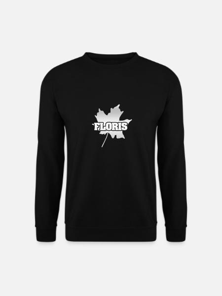 Feuille d’érable Floris - Sweat-shirt Unisexe - noir