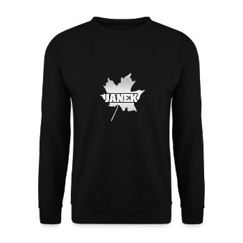 Herbst Janek - Unisex Pullover - Schwarz - Vorne - Alina (178cm) & Michal (187cm)