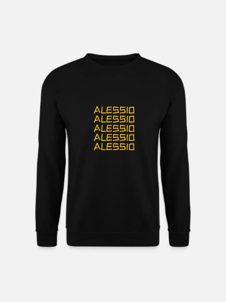 First name Alessio - Unisex Sweatshirt - black