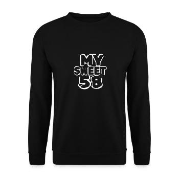 58 - Unisex Sweatshirt - black - Front - Alina (178cm) & Michal (187cm)
