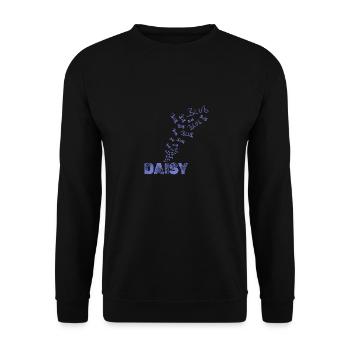 Daisy - Unisex Pullover - Schwarz - Vorne - Alina (178cm) & Michal (187cm)